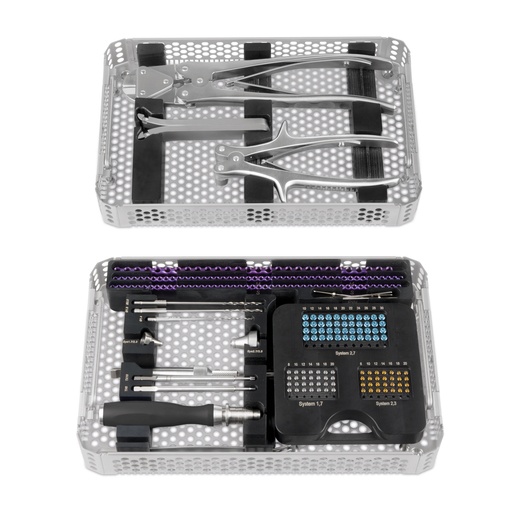 [185500] Set osteosintesi EickLoxx Small- Set di Placche / Viti/ Titanio bloccabili multidirezionalmente