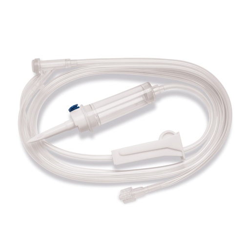 [050165] Infusionsset EICKEMEYER® 20 Tropfen/ml, 1,5 mtr. Schlauch, Y-Connector und Filter, für die Schwerkraftinfusion, Packung mit 50 Stück